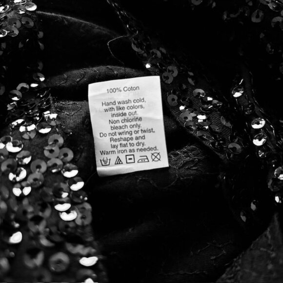 Gap Black Sequin Stretch Sweater - Picture 8 of 8